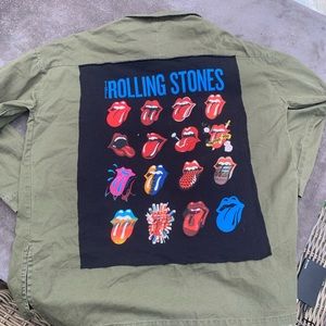 Patched army jacket